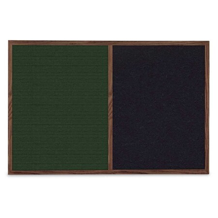 United Visual Products Slim Style Indoor Enclosed Corkboard, 36 UV504SC-SATIN-SURF